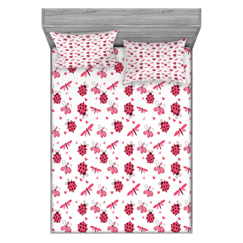 Microfiber Sheet Set, Queen Sheet Set with Fitted Sheet