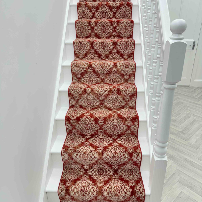 Stair Runner Damask Area Rug, Stair Runner 66 x 450 cm