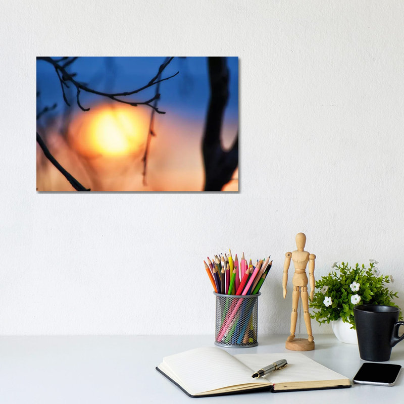 Abstract Sunset by Savanah Plank - Gallery-Wrapped Canvas Giclée on Canvas, 20.32 cm H x 30.48 cm W, Wrapped Canvas