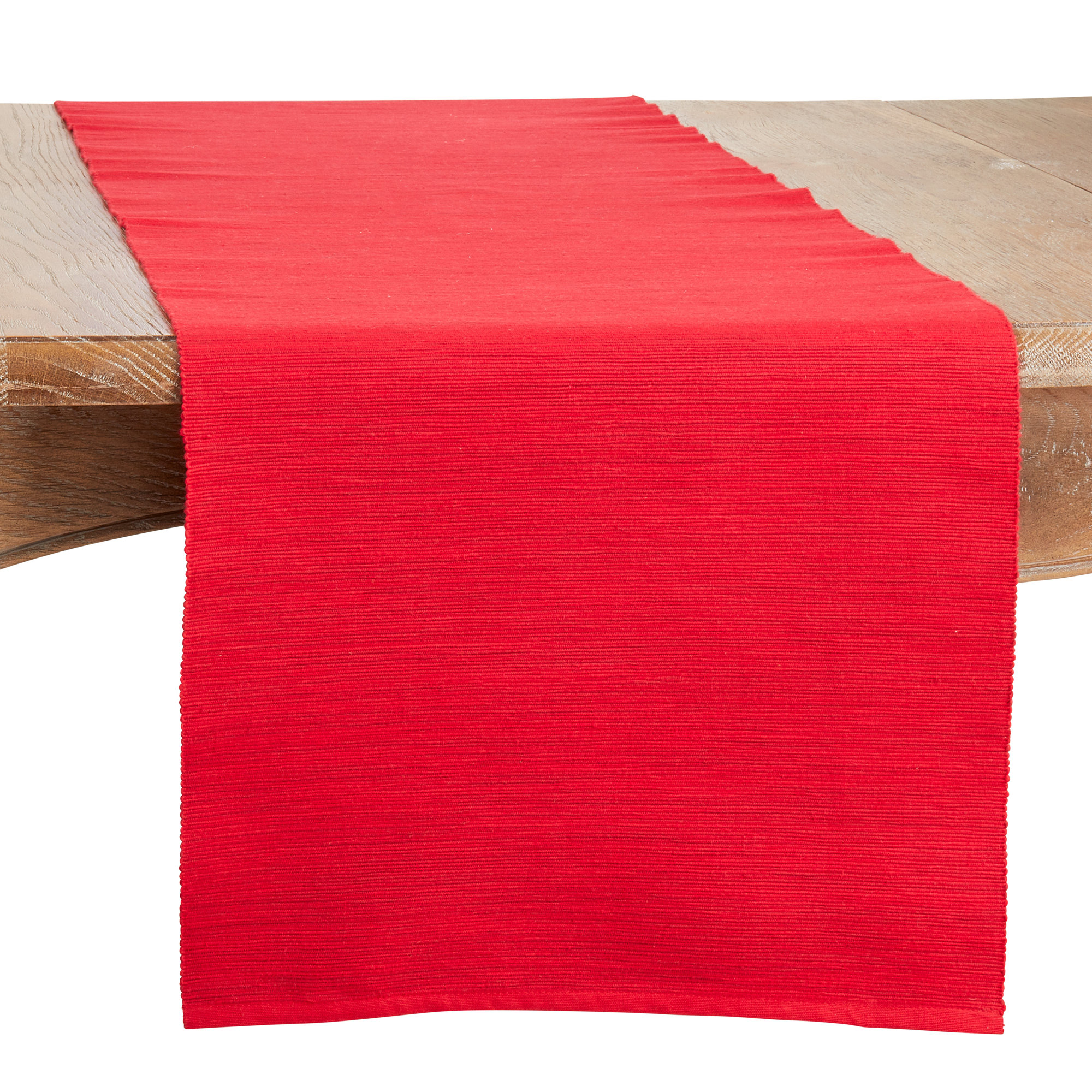 Bay Collection No Pattern Table Runnner, Red