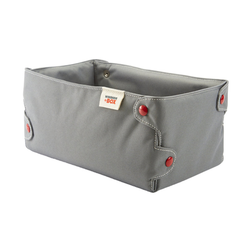 Lit pour chat Designer, Gris charbon / Rouge