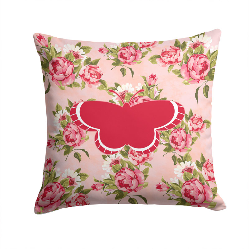  Coussin Butterfly Shabby Elegance, Rose