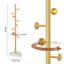 Modern Freestanding Coat Rack With Natural Marble Base, Sturdy 8-Hook Hall Tree Stand For Entryway, Office, And Home