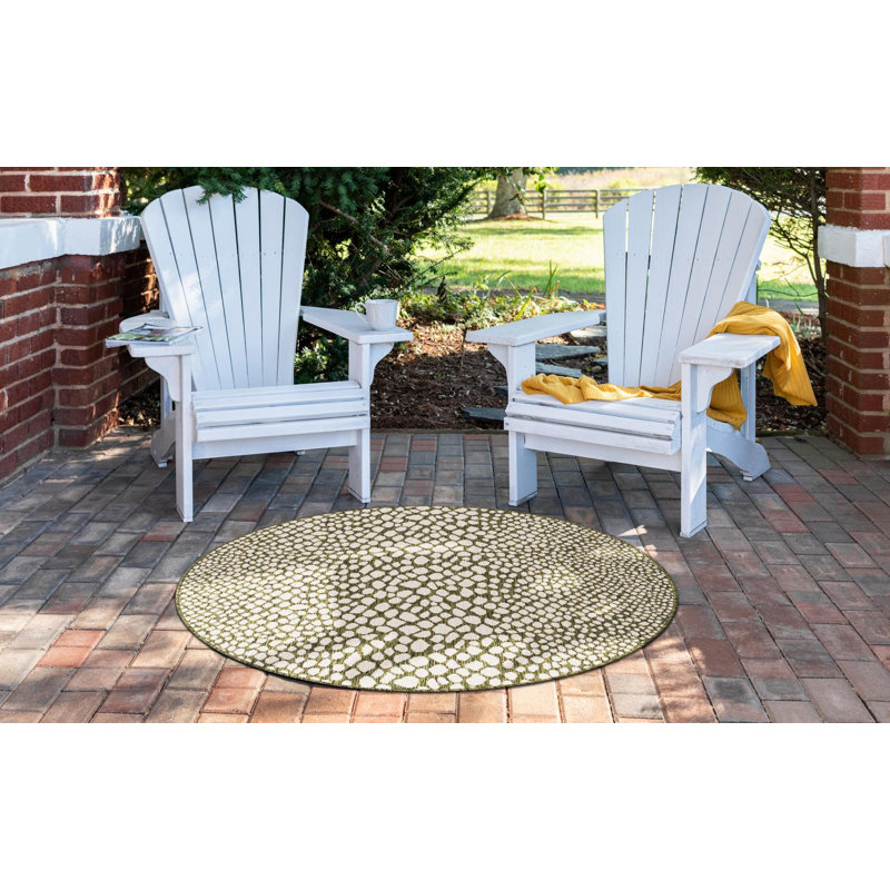 Tapis d'extérieur Destiny, Rond 10 pi 8 po