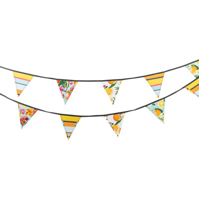 Double Sided 18 cm. H x 500 cm. W Polyester Pennant