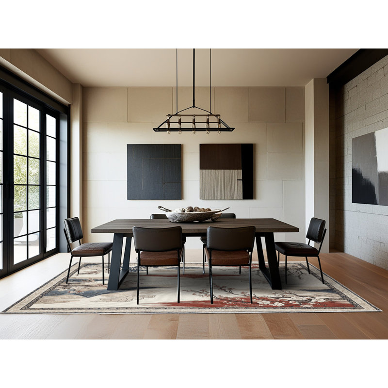 Blossom Reflection Rug, Square 7'