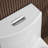 One-Piece Toilet 1.1/1.6 GPF Dual Flush Elongated With Chair Height Toilet In White Soft Close Seat Included