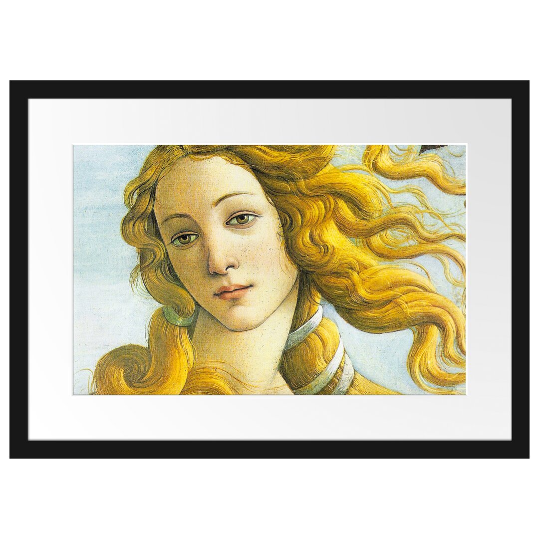 Gerahmter Kunstdruck The Birth of Venus Excerpt von Sandro Botticelli