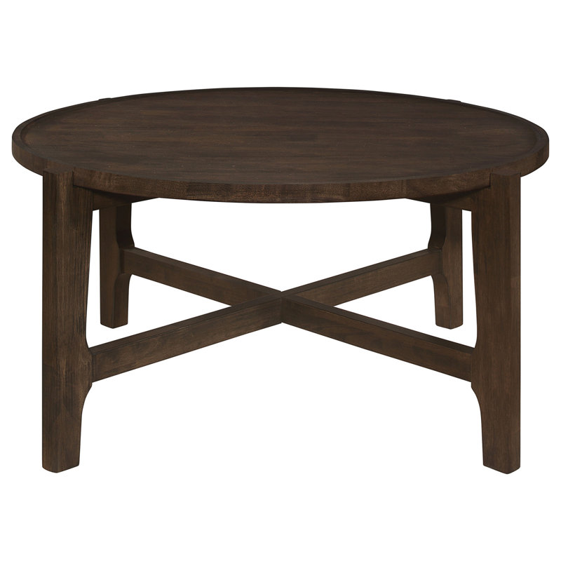 Round Solid Wood Coffee Table