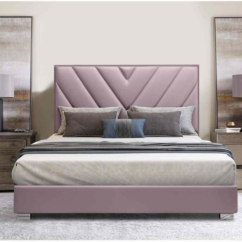 Upholstered Bed, Super King (6'), Pink