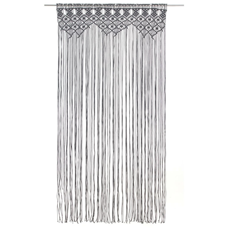 Laster Sheer Curtain Single Panel, Anthracite