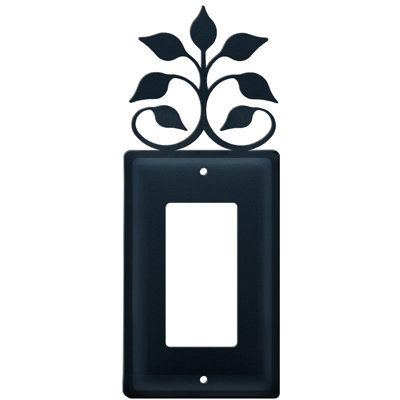 Leaf Fan Single 1-Gang Single Outlet Wall Plate