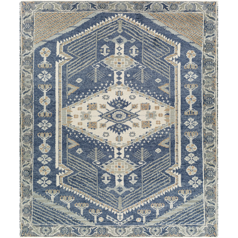 Gunesh Wool Oriental Indoor Rug, Rectangle 6' x 9'