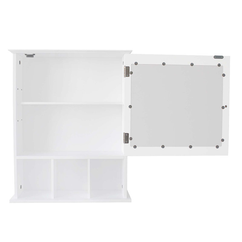 Armoire de rangement à une porte et trois compartiments