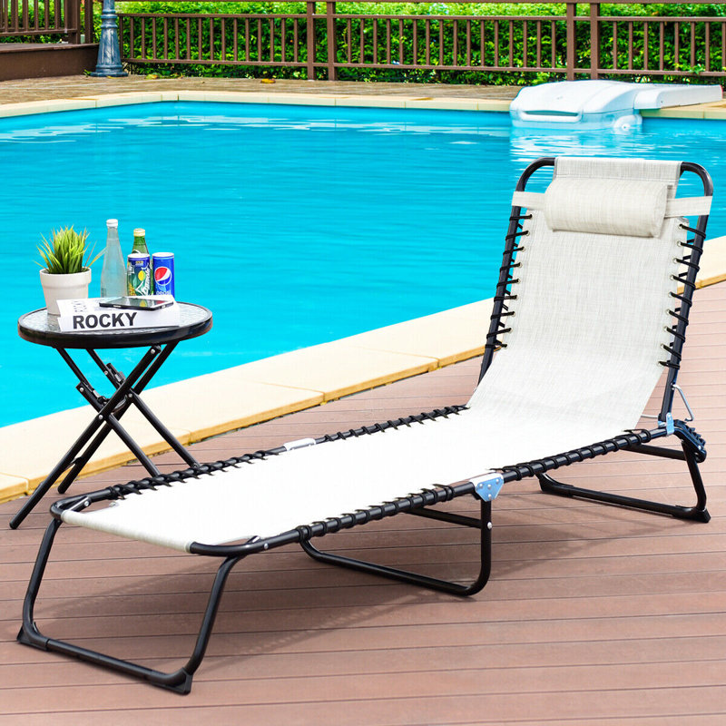 Chaise longue inclinable Bobby, gris