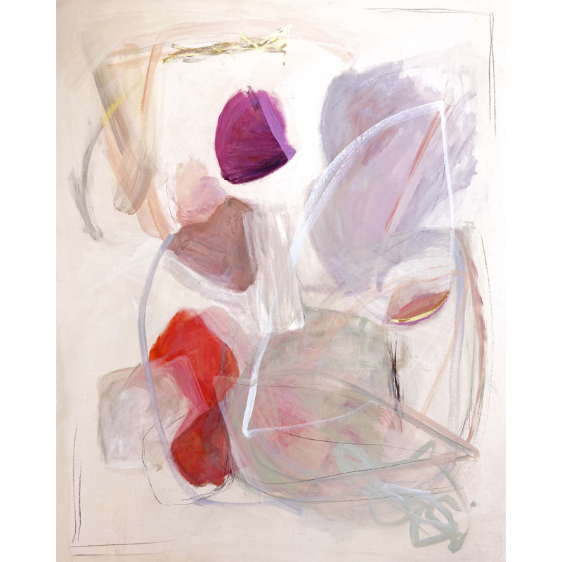 "Tulip Play II" par Katie Ré Scheidt, H 32 po x l 25 po, Toile tendue