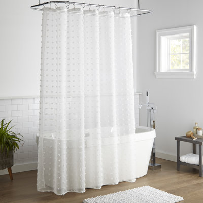 Rideau de douche simple à pois Gavril