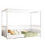 Lit de plancher simple - structure en bois blanc, stable et confortable, faite de contreplaqué de pin