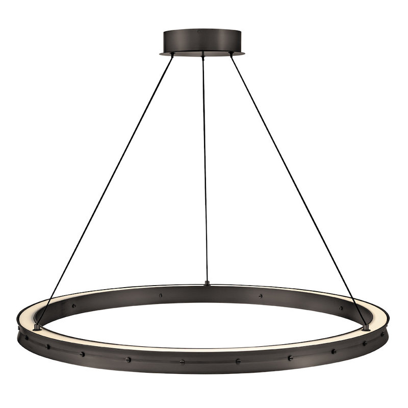 ALTHEA Chandelier, 31.5" H x 38" W x 38" D, Satin Black