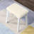 Maly Contemporary Wood Vanity And Stool Set, White-536743787