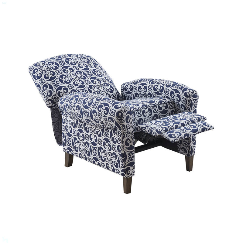 Push Back Recliner, Recliner Chair Modern Recliner, Blue