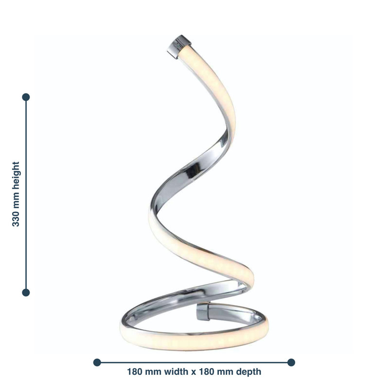 Set of 2 Spira - Polished 10W LED Table Lamps