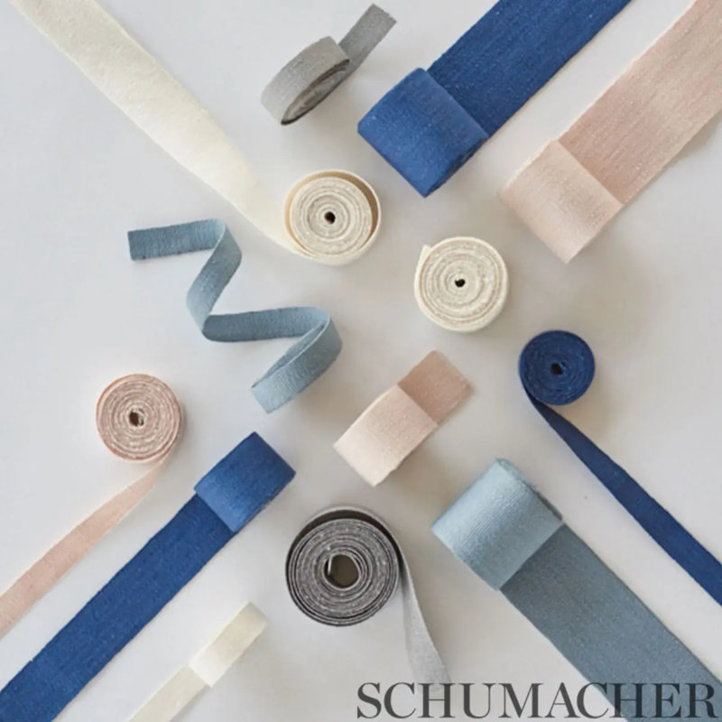 Mathias Linen Tape Narrow, Indigo