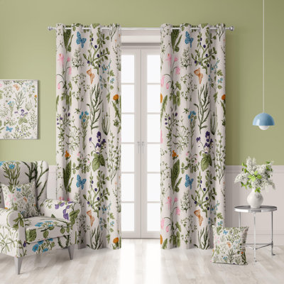 Botanical Curtains 100% Blackout 2 Panels