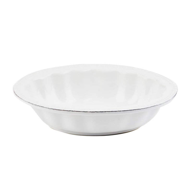 Isabella Stoneware Serving Bowl, Pure White