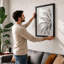 Palm Frond Study Botanical - Framed Print-1958607850-1958607848
