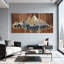 «Landscape & Nature Mountain Range Forest Scene», ensemble de 3 impressions sur toile-408426094