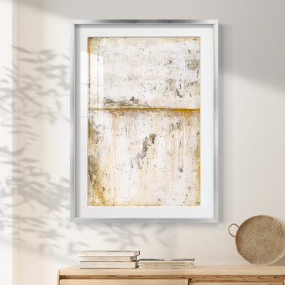 White Serene -Framed Print