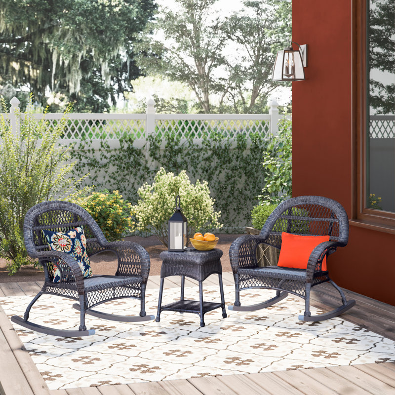 Mangum 2 - Person Patio Conversation Set, Espresso