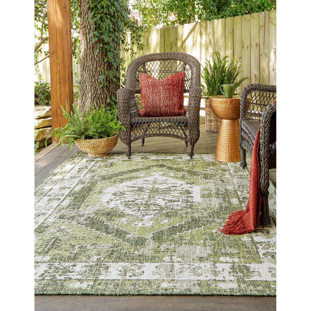 Langley Street® Valerie Oriental Machine Woven Polypropylene Indoor ...