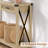 Farmhouse Entryway Console Table – 43" Sofa Side Table with Rattan Drawers and Storage Shelf – Rustic Wooden Accent Table for Living Room, Hallway, Foyer – 25 Years Original Wood Color