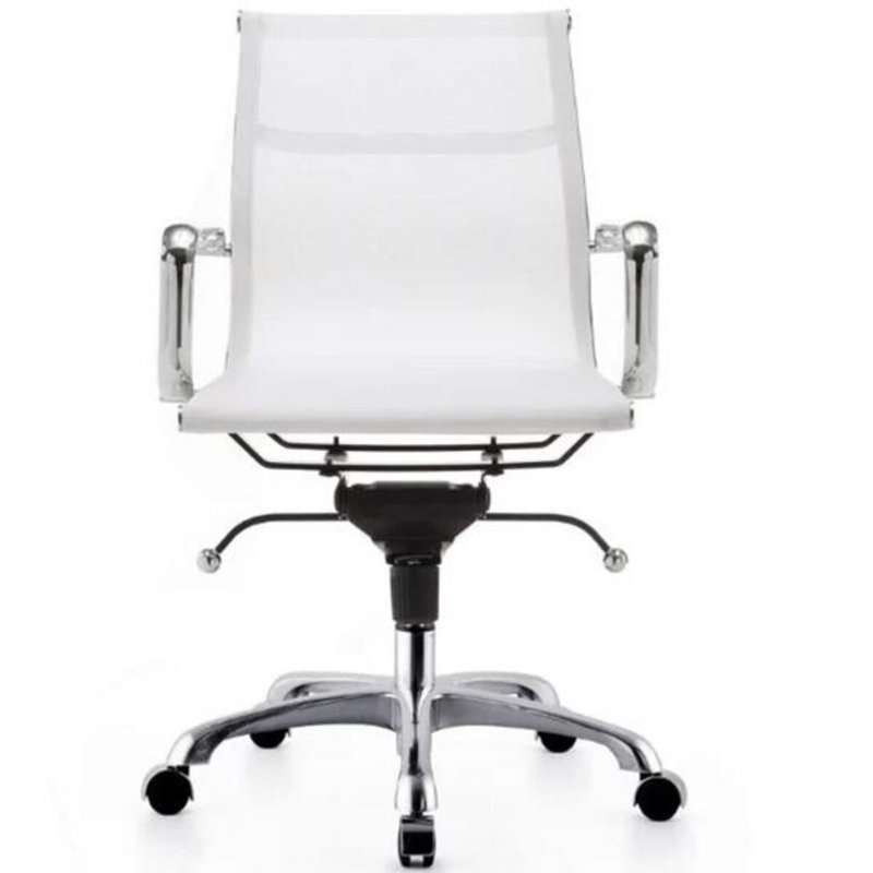 Chaise de bureau en filet Sunny, Blanc