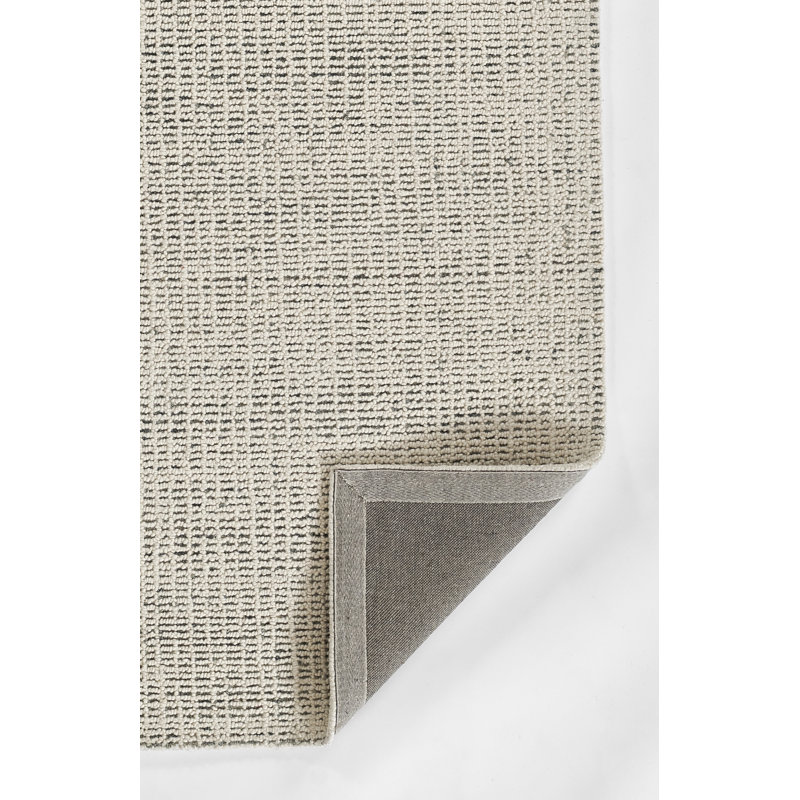 Thomas Hand Tufted Wool Abstract Area Rug in Blue/Ivory, Rectangle 2' x 3'