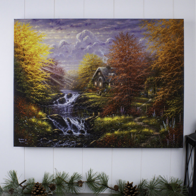Art mural 18 po x 24 po Seclude Cottage