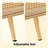 41.3" Rectangular Engineered Wood Coffee Table with Rattan Sliding Door, Oak-1171442972