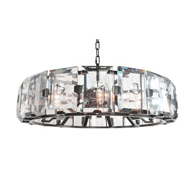 Giada 9 LT Dark Bronze Chandelier Kalco