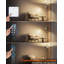 Lampe sur pied à effets de lumière 60 pour le salon, lampe sur pied Torchiere avec interrupteur mural et télécommande pour chambre à coucher, bureau, coin Lepower-Tec