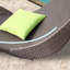 Chaise longue d'extérieur en osier PE
