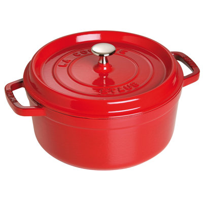 Staub Cast Iron Round Dutch Oven Hand Crafted In France