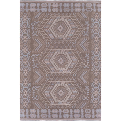 Tapis gland / blanc tissé à la main Sturbridge