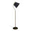 Lampe sur pied géométrique contemporaine noire Elysian