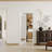 Prehung Slab Doors - 1 Lite Mirrored Surfaced Modern Design MDF With Door Jamb And Hingers-103876999-113549311