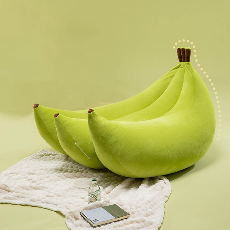 Canapé à billes Creative Banana, Polyester vert
