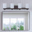 Éclairage pour salle de bain 4 lumières 32 po en bronze huilé avec abat-jour en verre givré blanc laiteux, luminaire pour salle de bain sur miroir-131234229-131234232