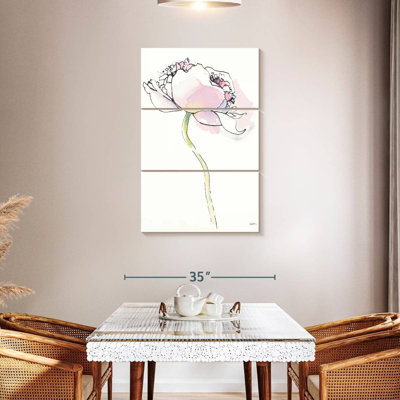 Single Pink Somniferums I On White