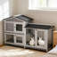Cage mobile pour animaux, clapier en bois-123829756